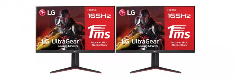 LG Setup Gaming - 2 Monitores LG UltraGear™ QHD de 31.5'' con 165Hz, 1ms MBR + 3 meses de garantía GRATIS, 32GN650D-B.EEU